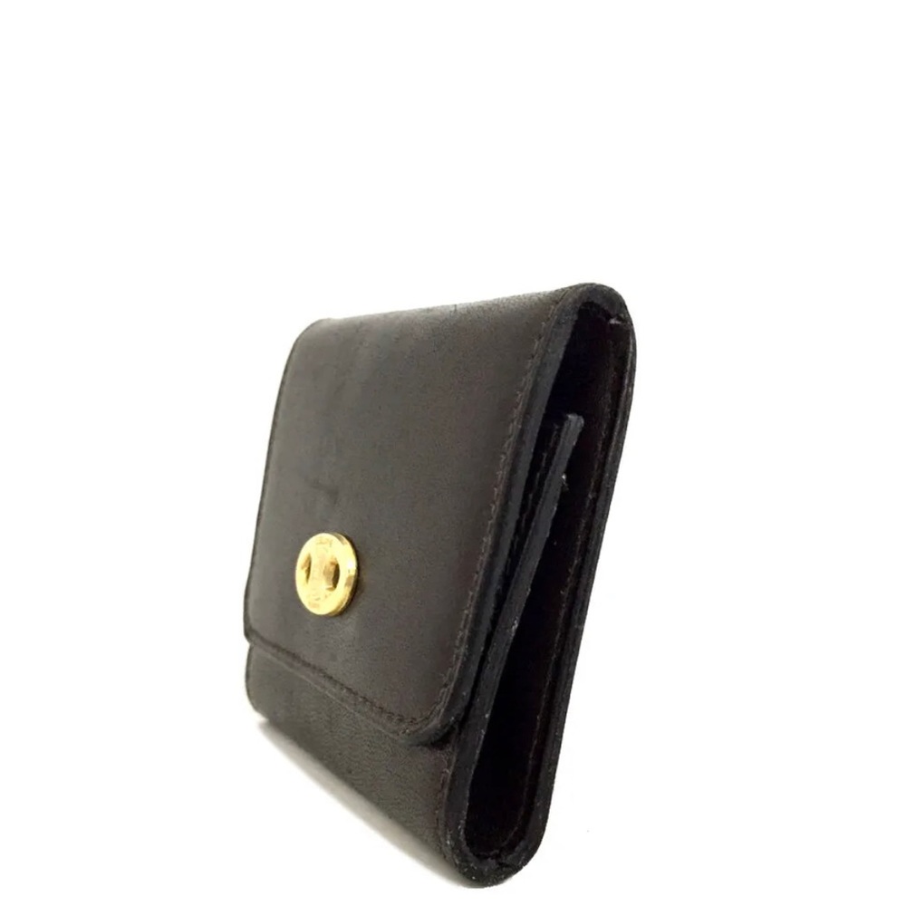 🚫SOLD🚫CELINE Macadam Black Leather Coin Purse - Picture 2 of 8